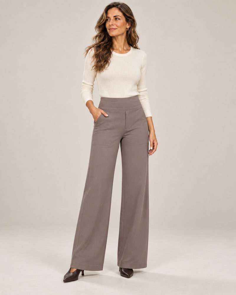 Moda pantalones en estudio, modelo de cuerpo entero