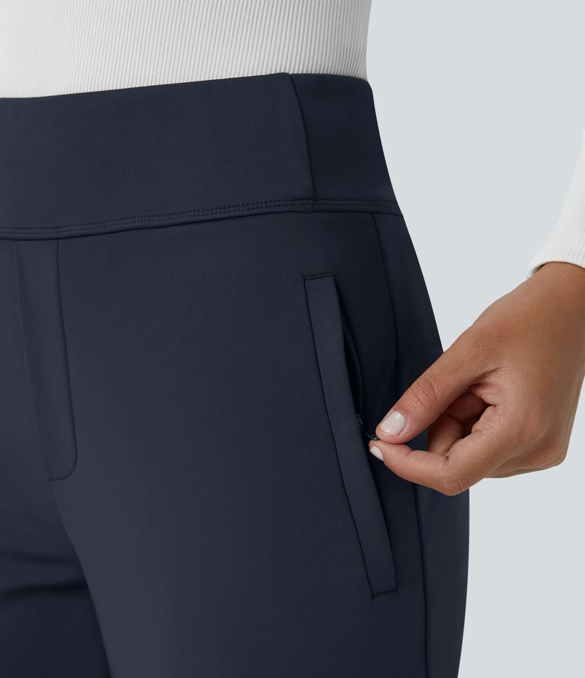 Ainhoa | Pantalón de campana con cremallera lateral