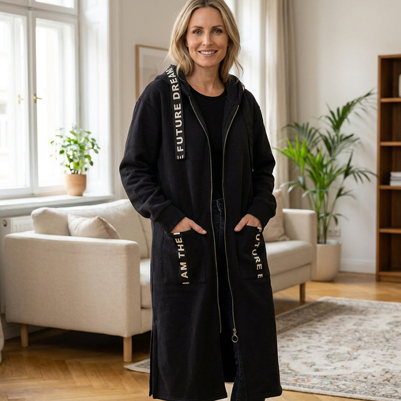 Chaqueta oversize con capucha