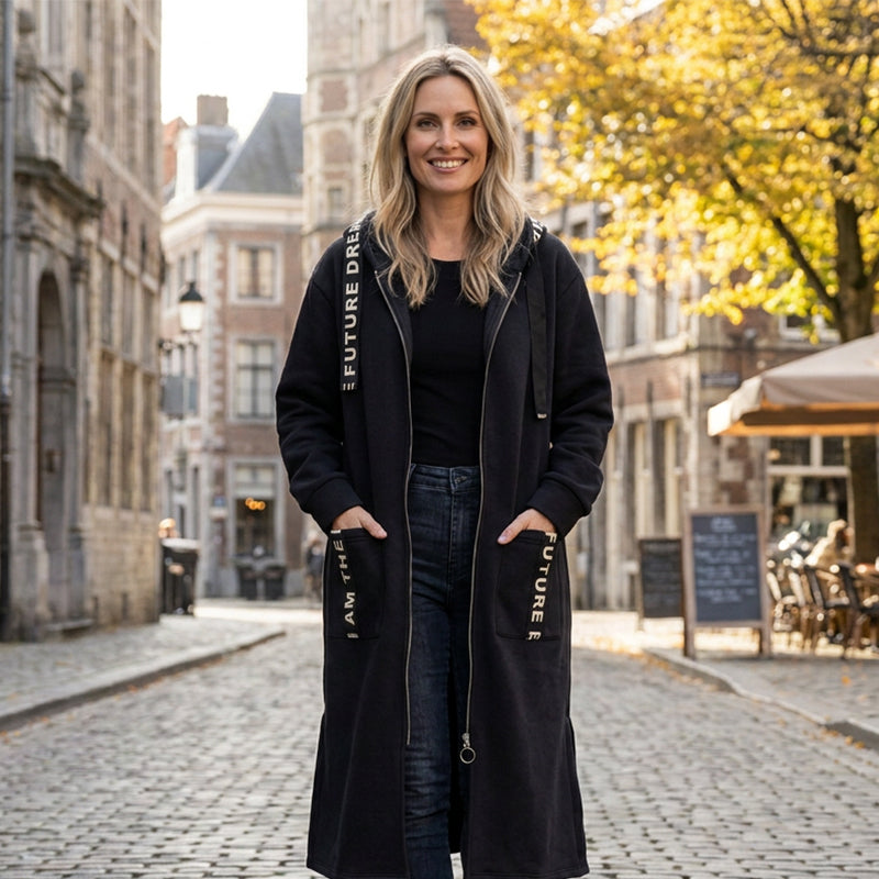 Chaqueta oversize con capucha