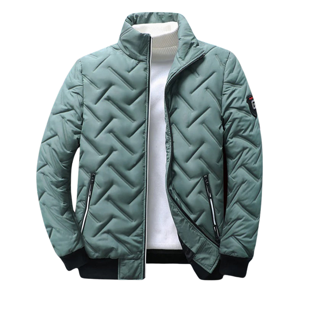 Chaqueta acolchada de hombre con cuello alto