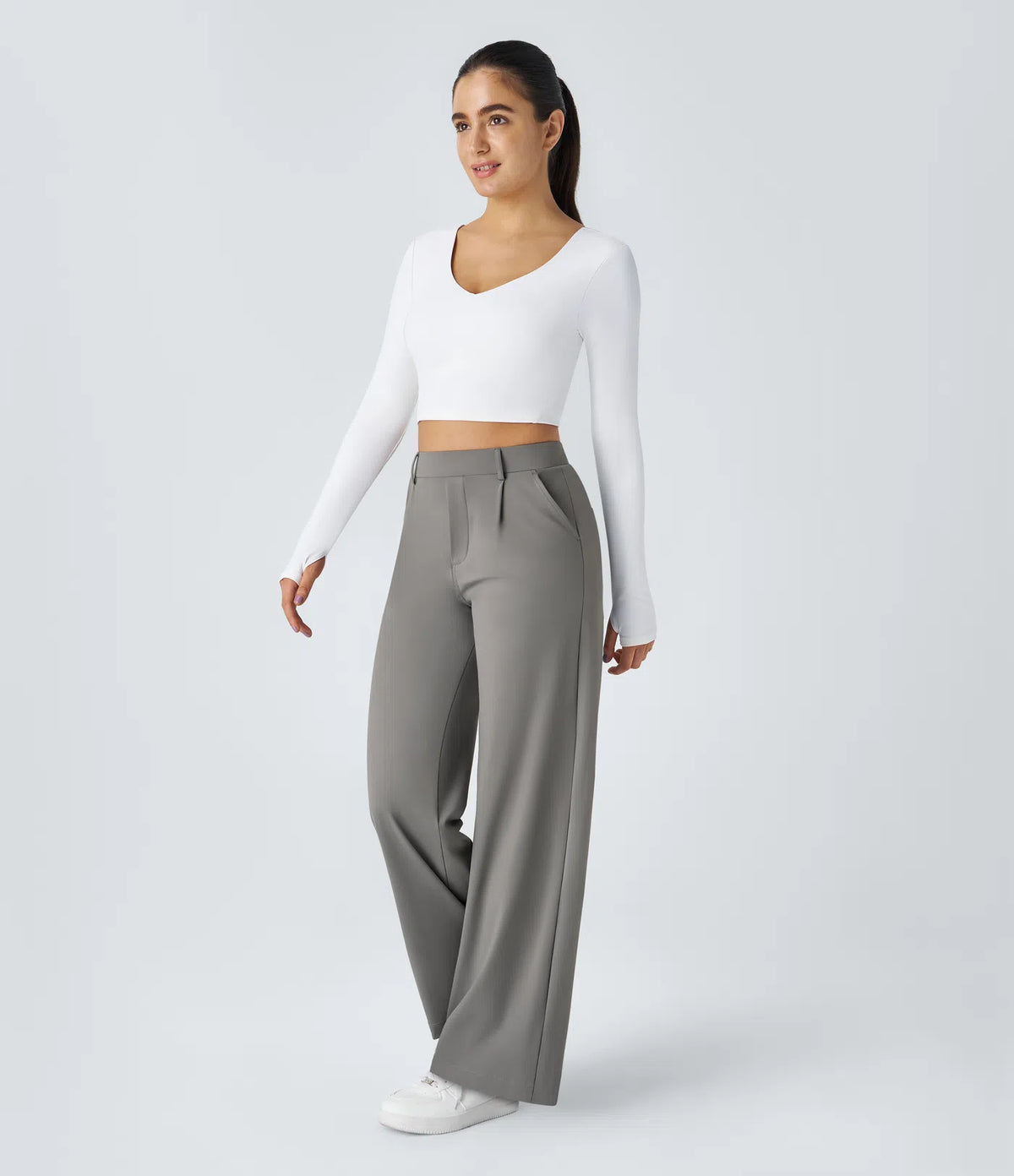 Gemma | Pantalón recto de cintura alta