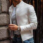 Adolfo | Chaqueta efecto piel con estampado mineral para hombre