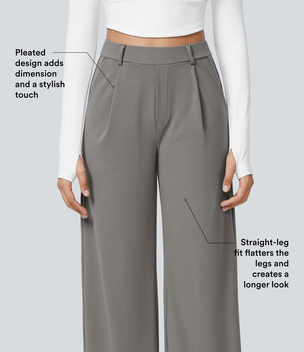Gemma | Pantalón recto de cintura alta