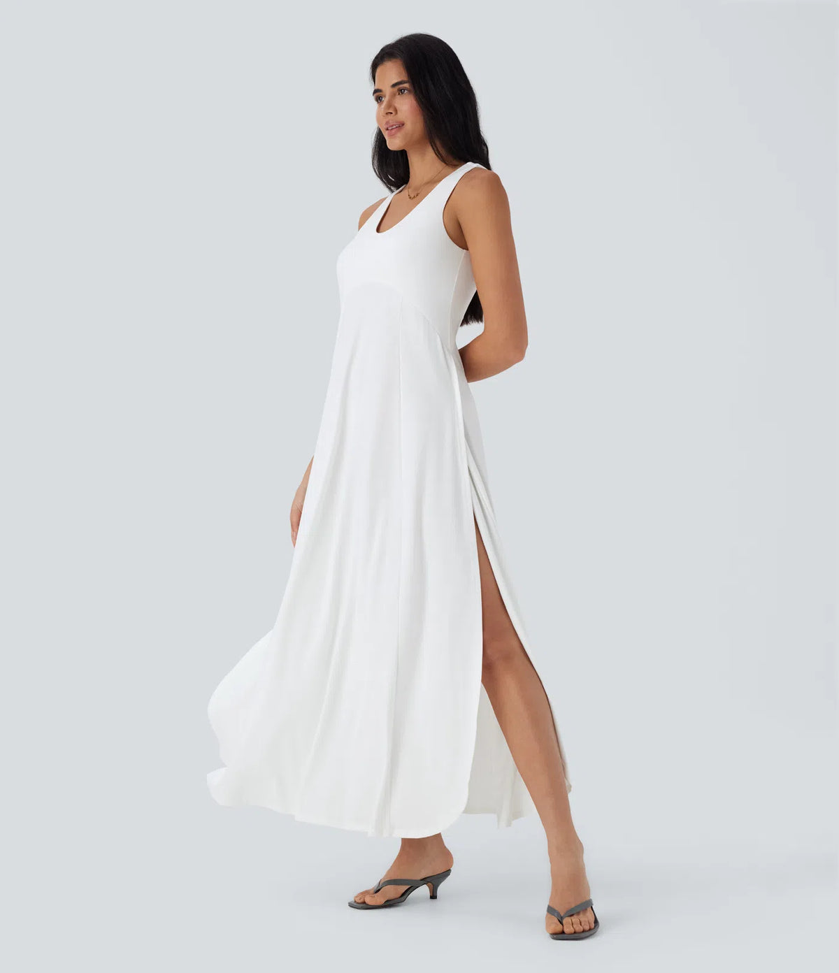 Marisol | Vestido maxi fluido con espalda abierta
