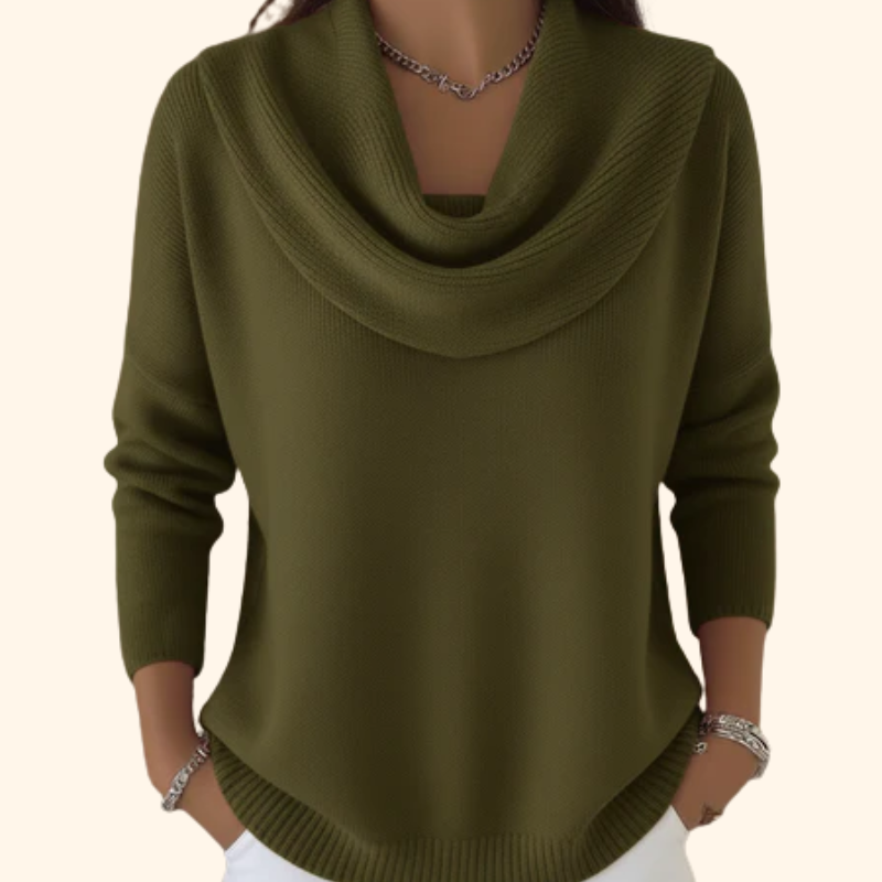 Iefje | Jersey con cuello drapeado