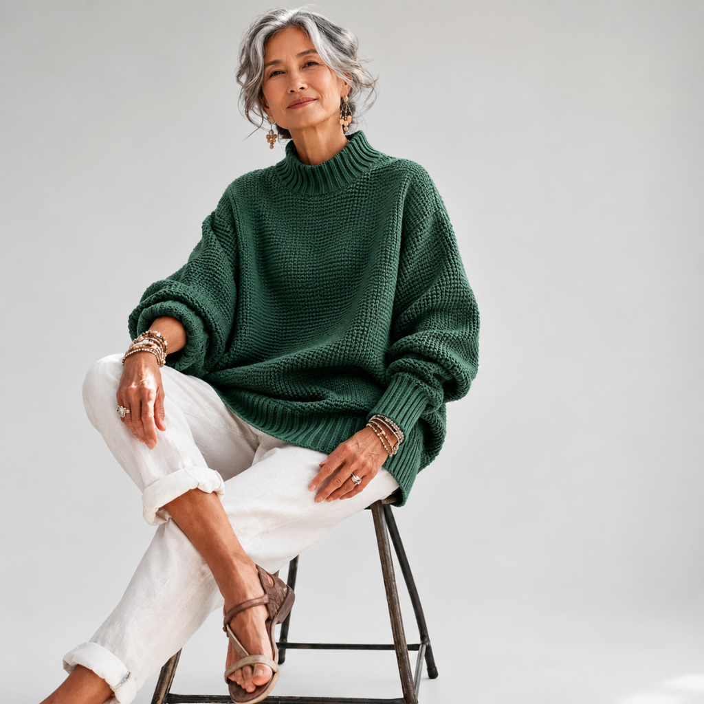 Barbara | Jersey de punto con cuello redondo