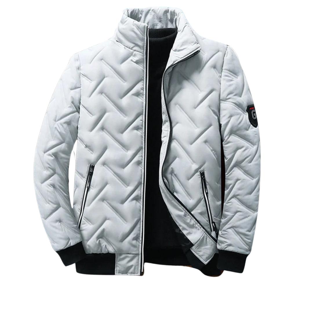 Chaqueta acolchada de hombre con cuello alto