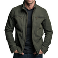 Agustín | Chaqueta casual de algodón lavado para hombre