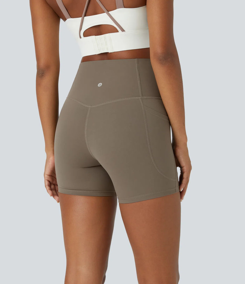 Elisa | Pantalón corto ciclista moldeador con bolsillos