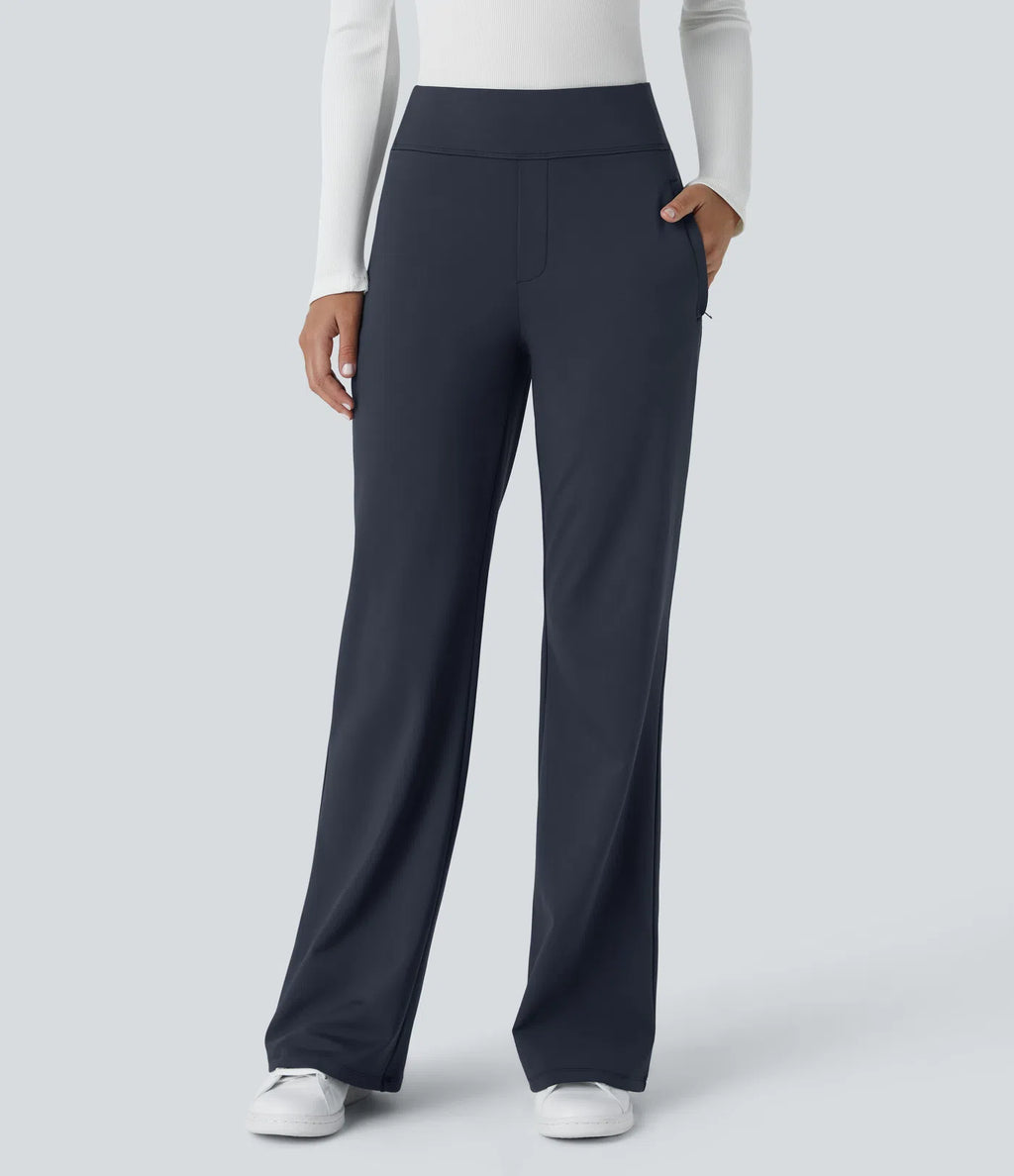 Ainhoa | Pantalón de campana con cremallera lateral