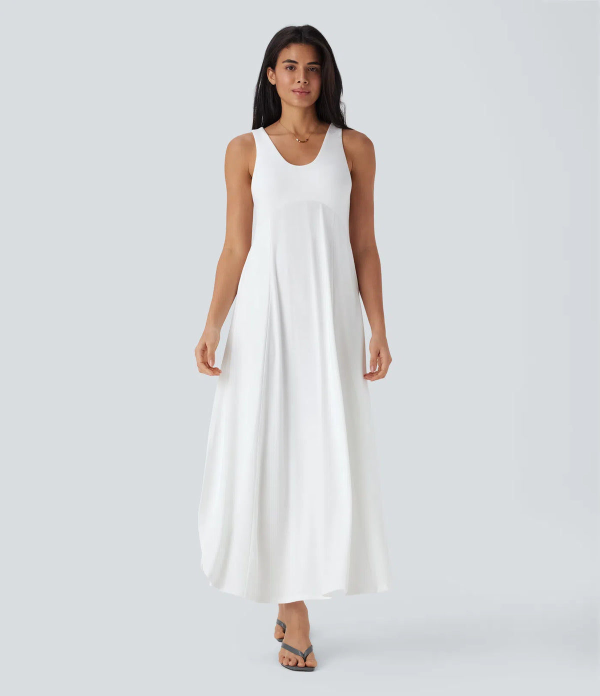 Marisol | Vestido maxi fluido con espalda abierta