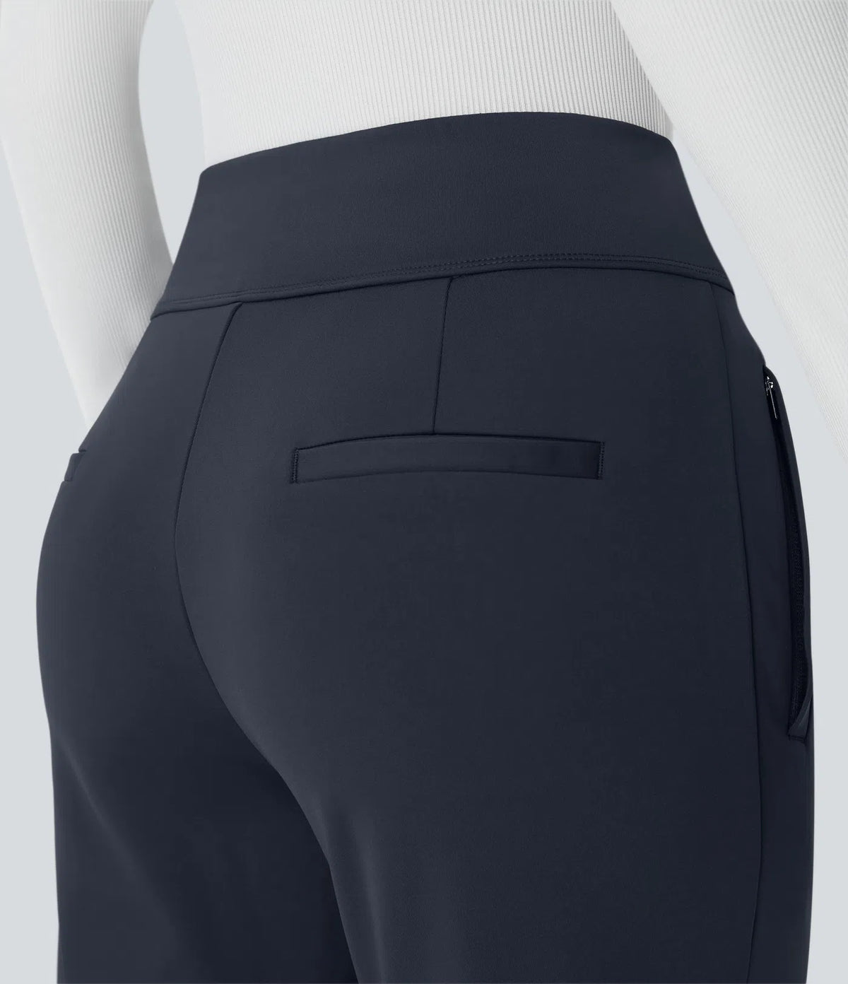 Ainhoa | Pantalón de campana con cremallera lateral