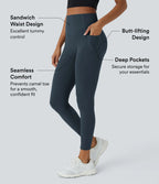 Paula | Leggings moldeadores de cintura alta con bolsillos