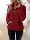 Yara | Chaqueta de efecto borreguito con cremallera