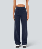 Leyre | Pantalón casual recto con bolsillos