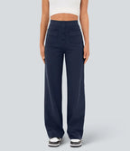 Leyre | Pantalón casual recto con bolsillos
