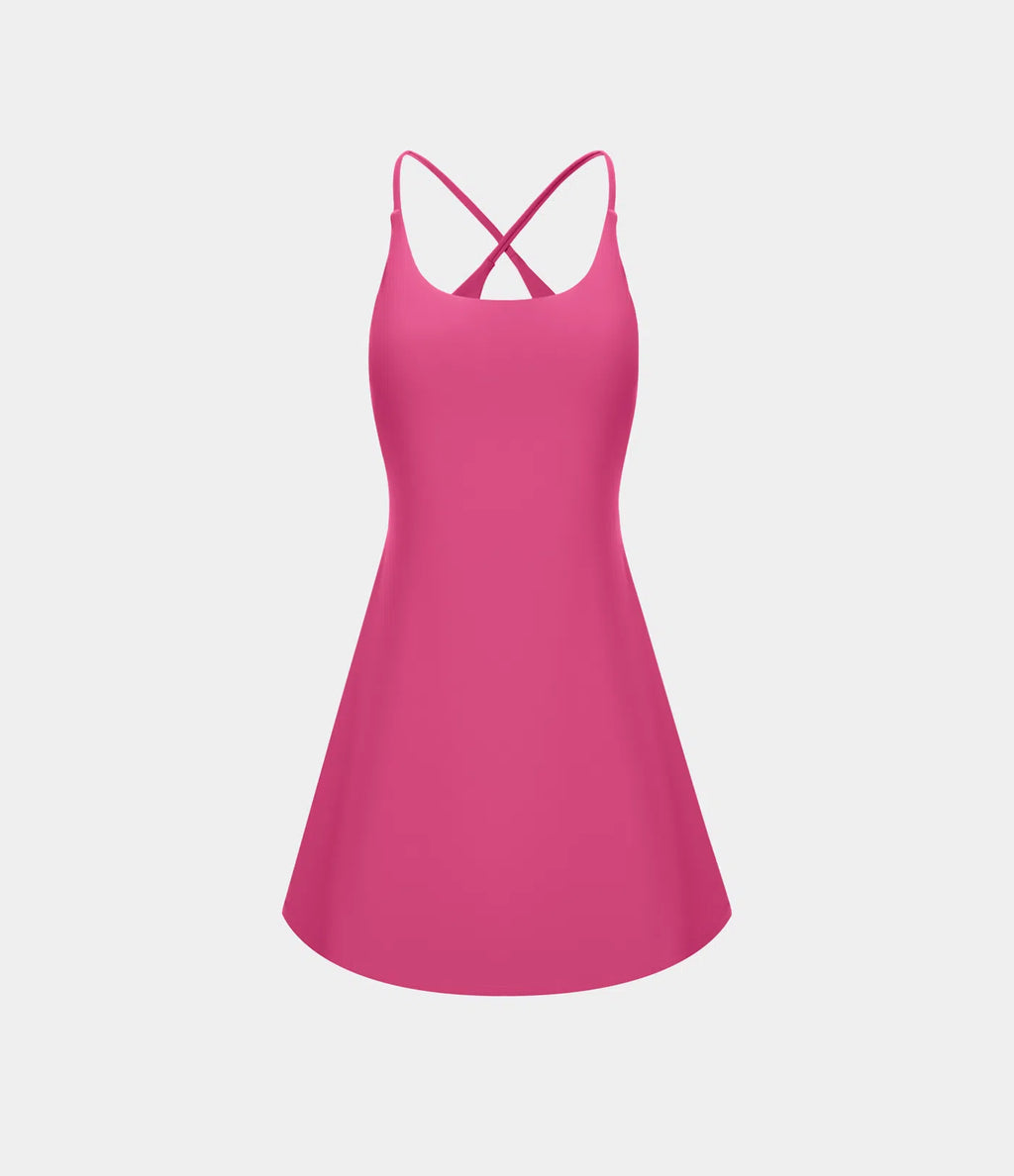 Maite | Vestido deportivo suave con espalda abierta