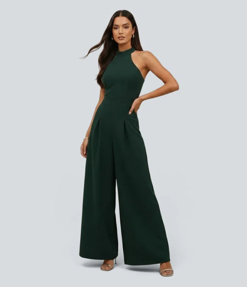 Edurne | Halter Casual Jumpsuit-Easy Peezy Edition