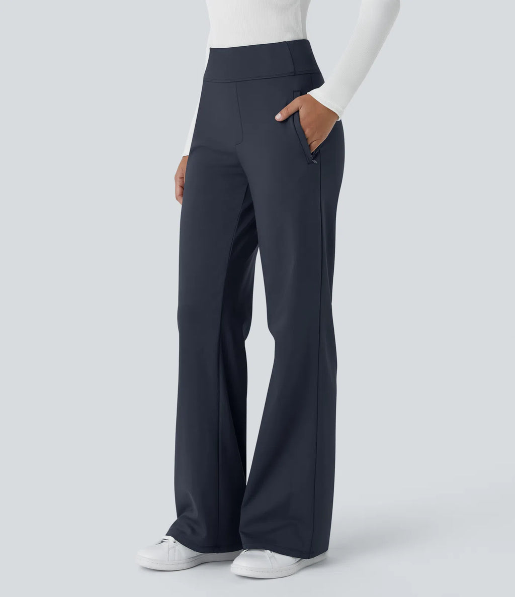 Ainhoa | Pantalón de campana con cremallera lateral