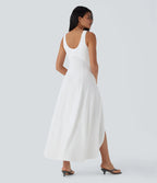 Marisol | Vestido maxi fluido con espalda abierta
