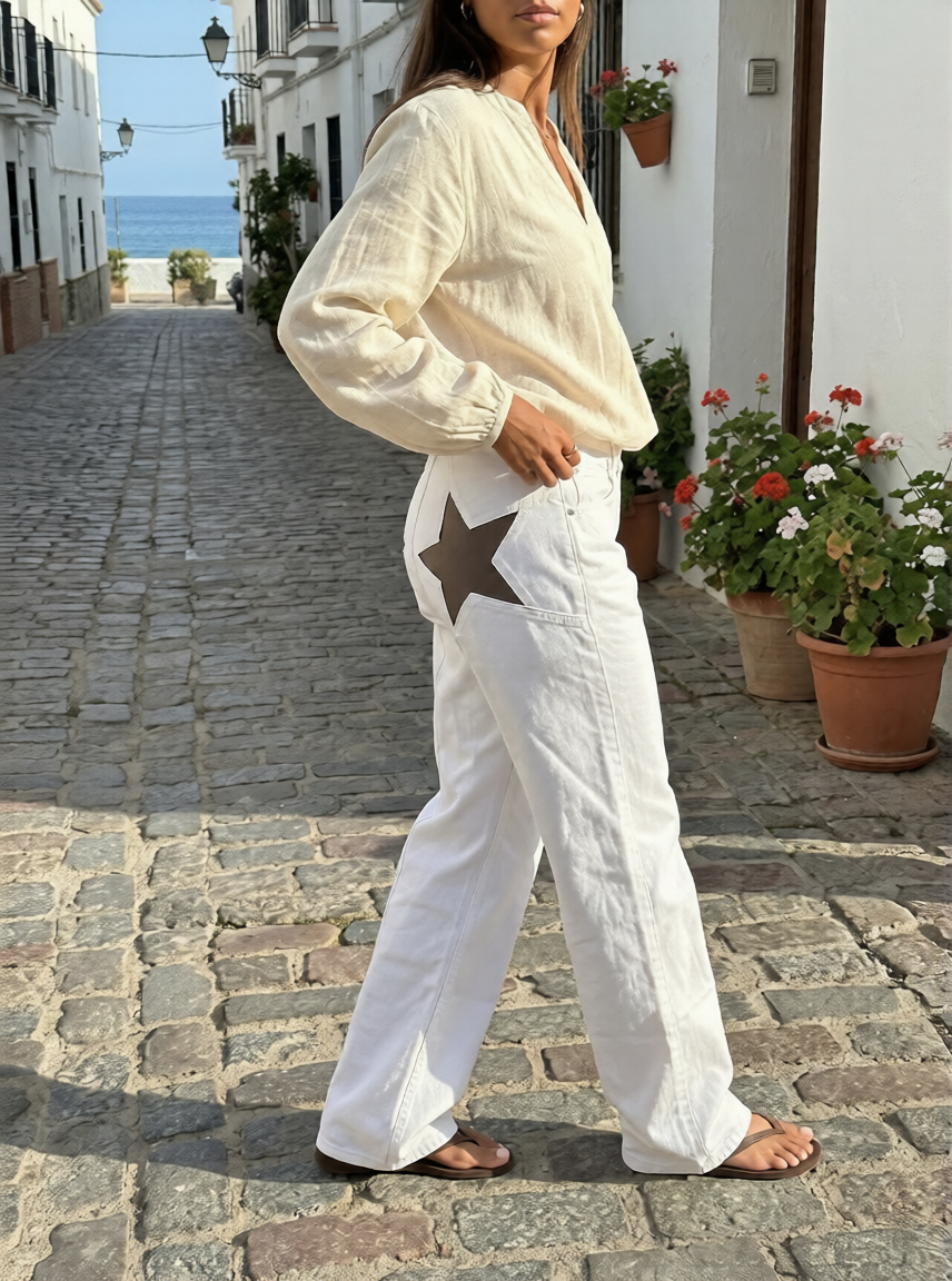 Meritxell | Pantalón campana Estrella
