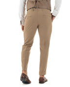 Baltasar | Traje camel de tres piezas para hombre