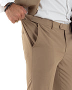 Baltasar | Traje camel de tres piezas para hombre