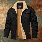Chaqueta de hombre con cuello de efecto borreguito
