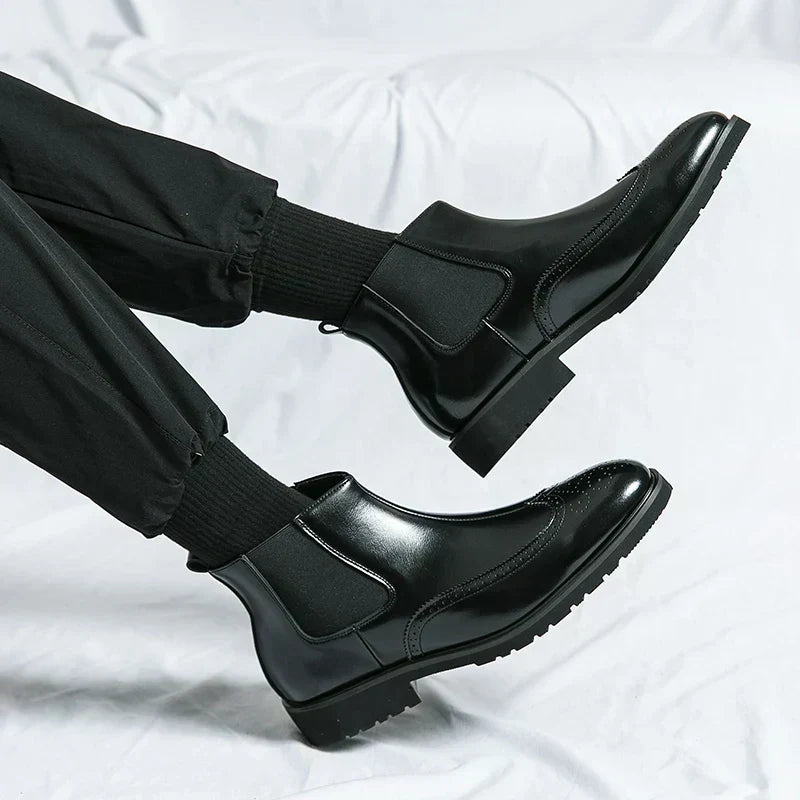 Dwight™ | Botas Chelsea de Cuero Sintético