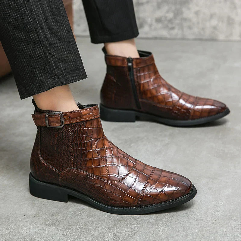 Dylan™ | Botas con hebilla de cuero sintético