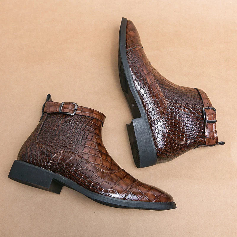 Dylan™ | Botas con hebilla de cuero sintético