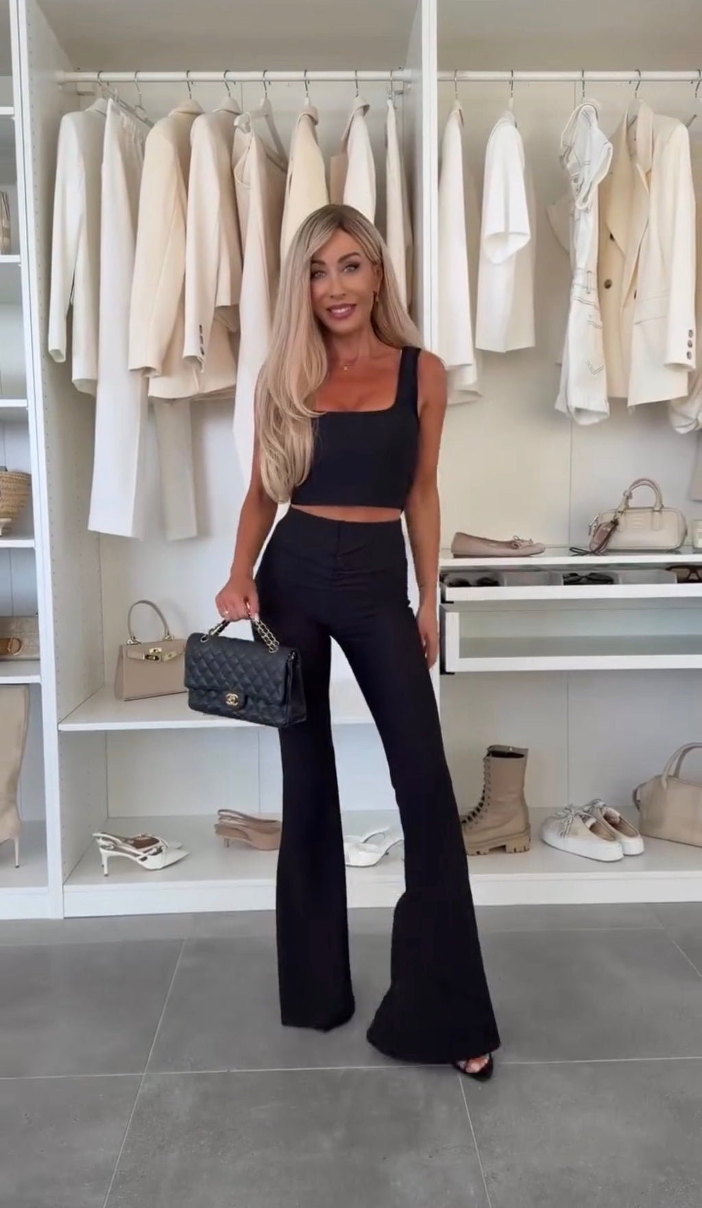 Lagos | Conjunto de top corto y pantalón palazzo