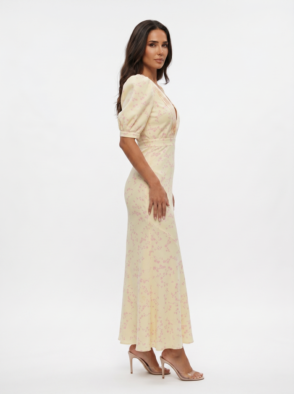 Jaione | Vestido con diseño floral y cuello en V
