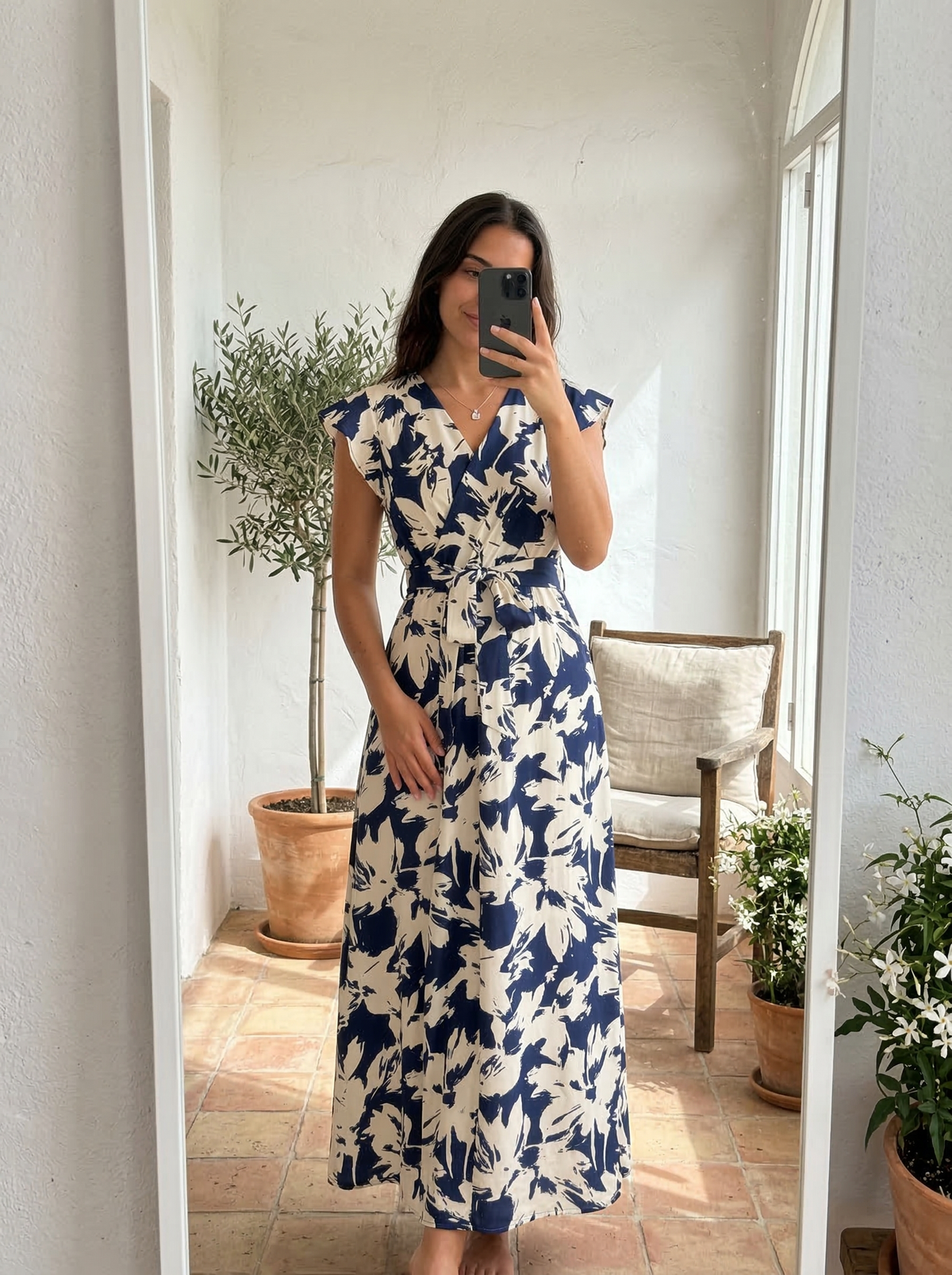 Laia | Vestido largo con estampado floral