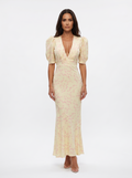Jaione | Vestido con diseño floral y cuello en V