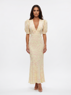 Jaione | Vestido con diseño floral y cuello en V