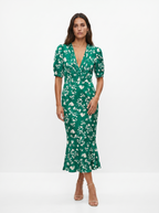 Jaione | Vestido con diseño floral y cuello en V