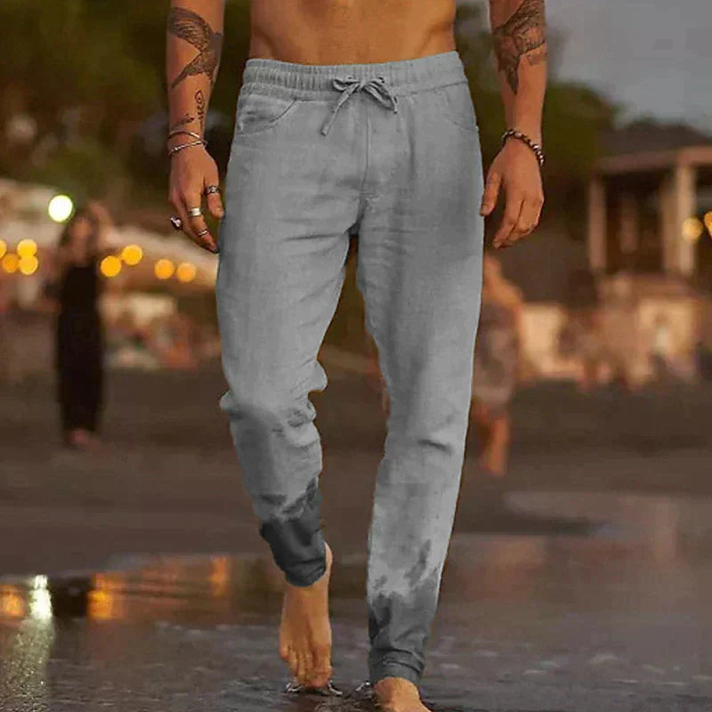 Domingo | Pantalones de playa de lino