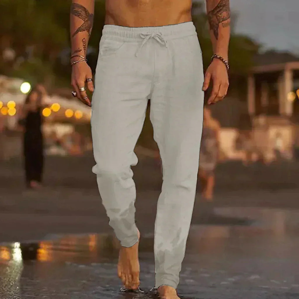 Domingo | Pantalones de playa de lino