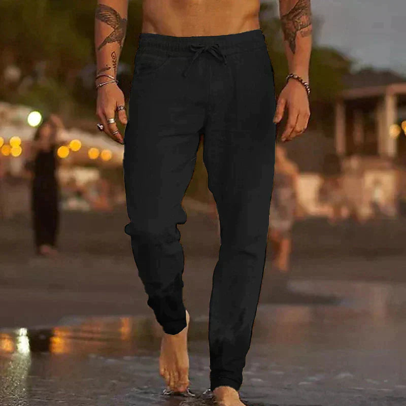 Domingo | Pantalones de playa de lino