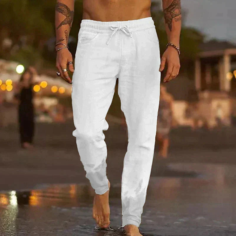 Domingo | Pantalones de playa de lino