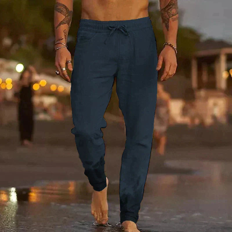 Domingo | Pantalones de playa de lino