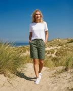 Pantalón capri de corte relajado