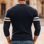 Alfonso | Jersey Henley elástico de corte entallado para hombre
