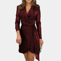 Vestido estilo blazer con cinturón