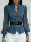 Camisa vaquera con bolsillos en el pecho