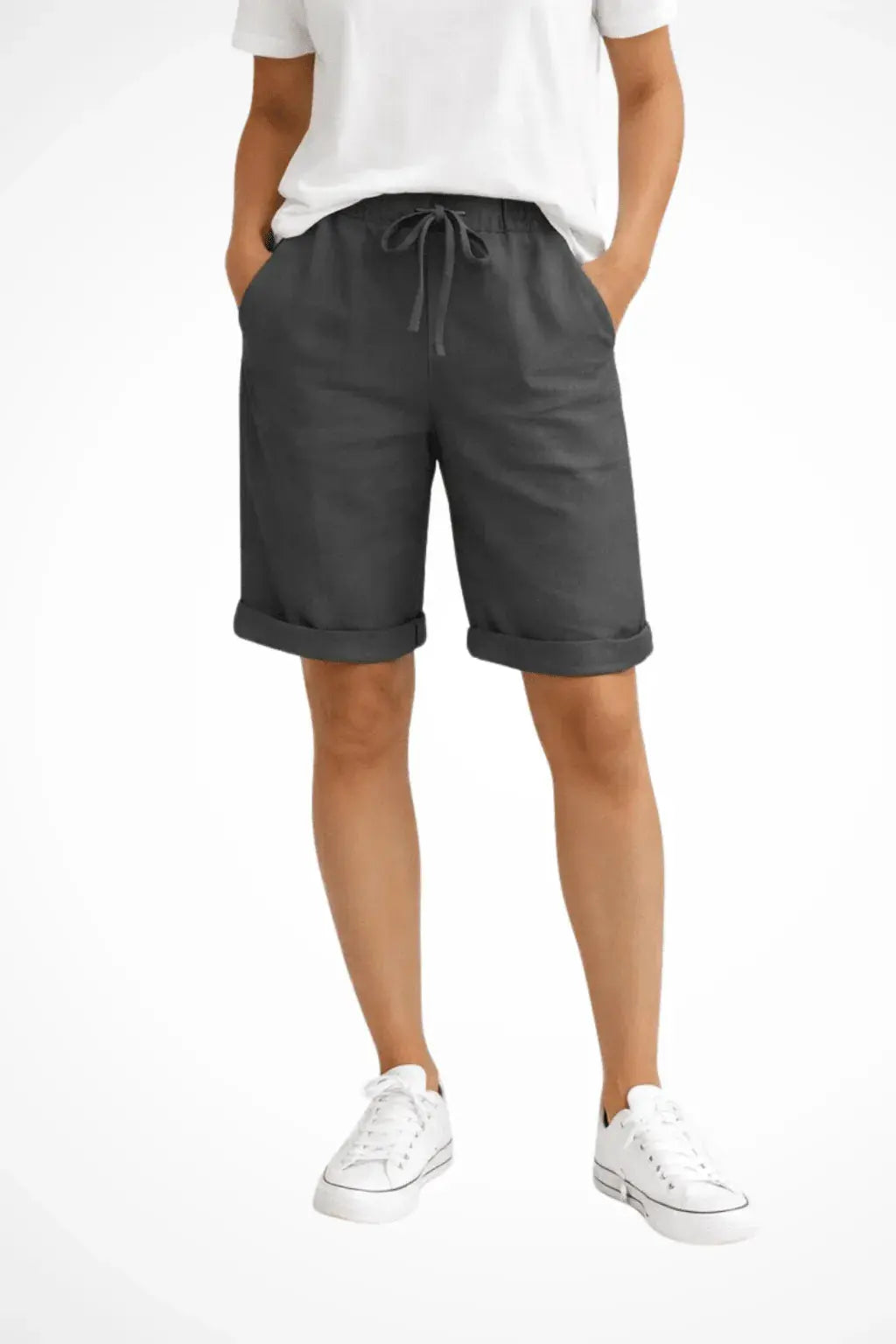 Pantalón capri de corte relajado