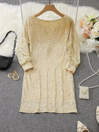 Vestido corto de lentejuelas