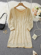 Vestido corto de lentejuelas